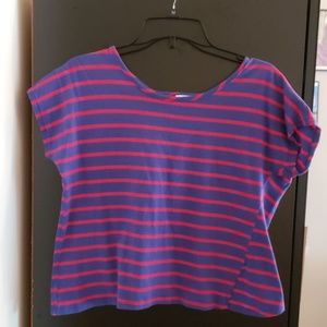 ALLOY Stripe Short Sleeve Top